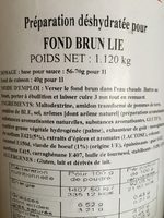 Fond Brun Lie - Składniki - fr