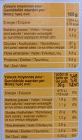 Fibra 5 fruits secs - Wartości odżywcze - fr