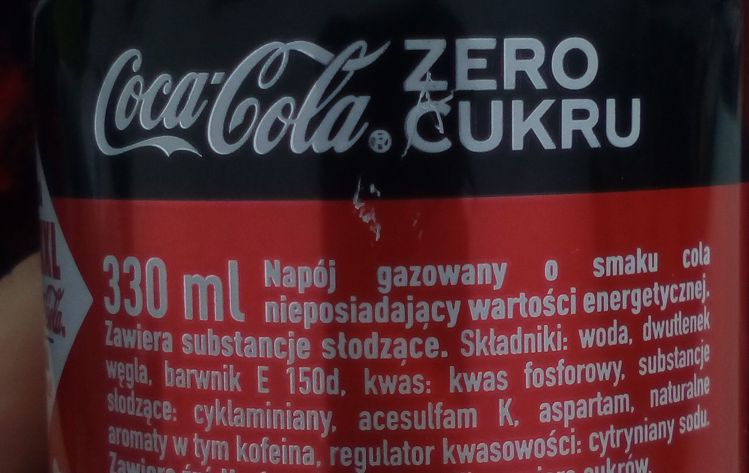 Coca-Cola Zero - Składniki - pl