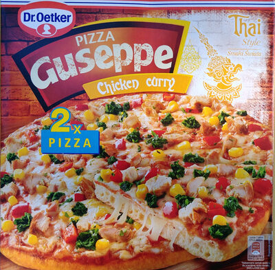 Pizza Guseppe z kurczakiem w przyprawie masala i curry, głęboko mrożona. - Produkt - pl