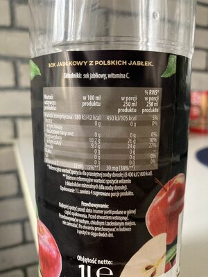 Sok jabłkowy 100% - Składniki - pl