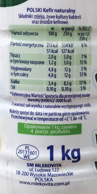 Kefir - Wartości odżywcze - pl