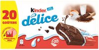 Gâteau Kinder Délice cacao fourré au lait x20 - 780g - Produkt - fr