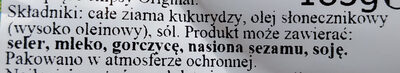 Tortilla Nachips Original - Składniki - pl