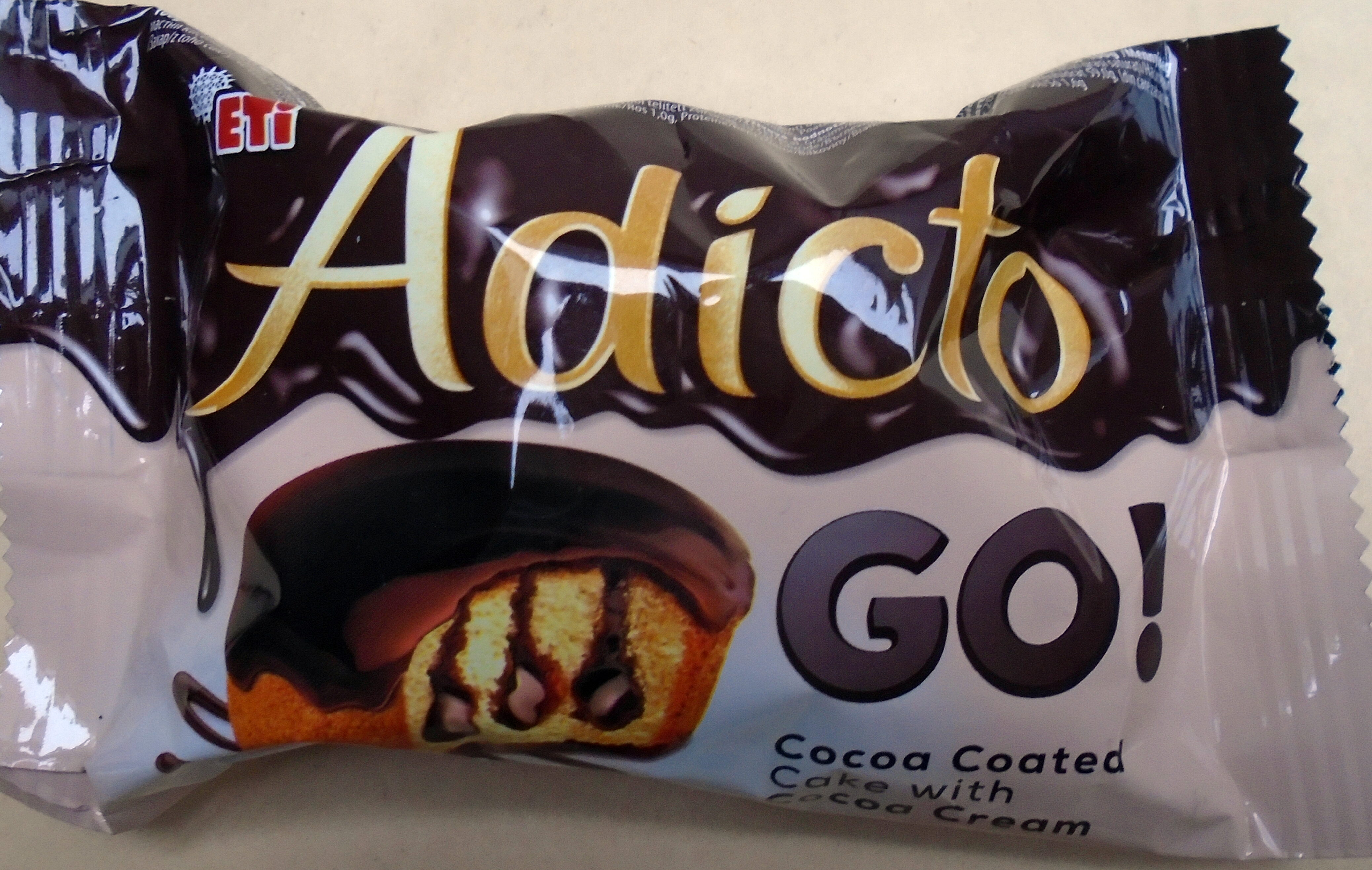 Adicto Go Prăjitură cu cremă de cacao și glazură de cacao - Produkt - pl